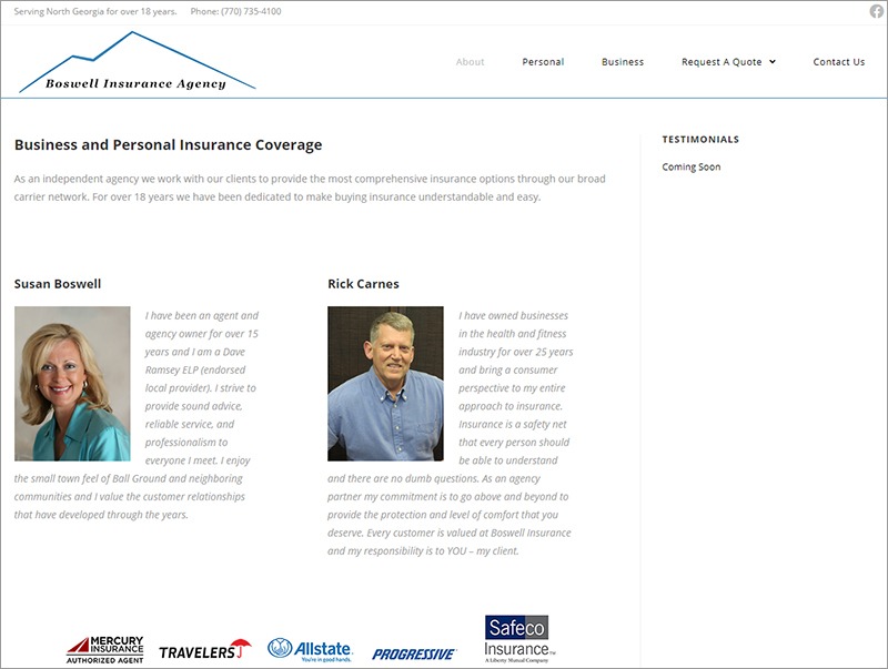 You are currently viewing Boswell Insurance Agency Web Site Launch