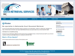 Data Retrieval Services