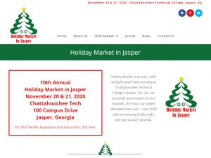Read more about the article Holiday Market in Jasper Site Launch